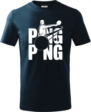 Shadow ping-pong, bílý potisk
