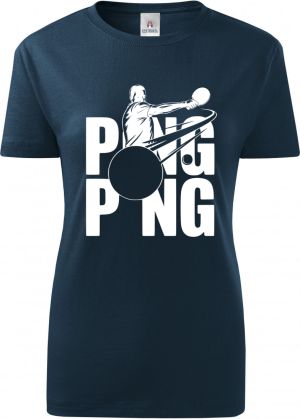 Shadow ping-pong, bílý potisk