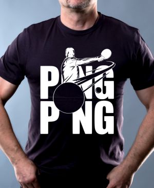 Shadow ping-pong, bílý potisk