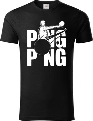 Shadow ping-pong, bílý potisk