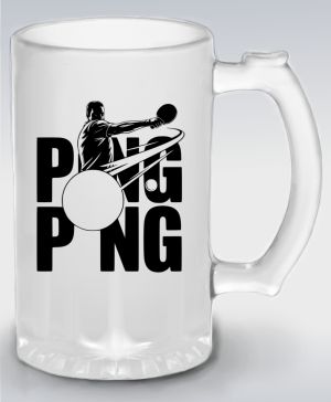 Shadow ping-pong, černý potisk