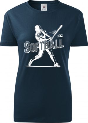 Shadow softball, bílý potisk