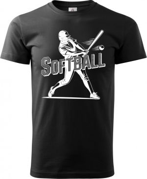 Shadow softball, bílý potisk