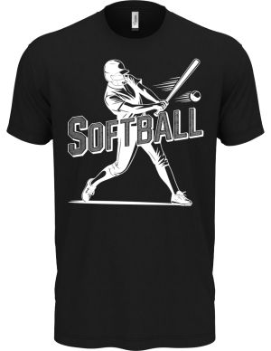 Shadow softball, bílý potisk