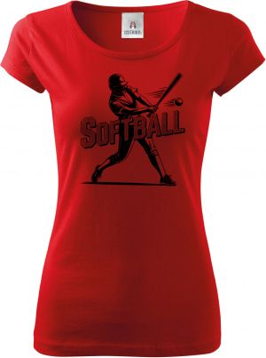 Shadow softball, černý potisk