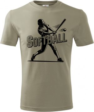 Shadow softball, černý potisk