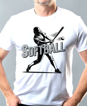 Shadow softball, černý potisk