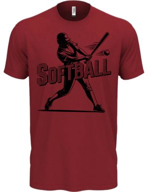 Shadow softball, černý potisk