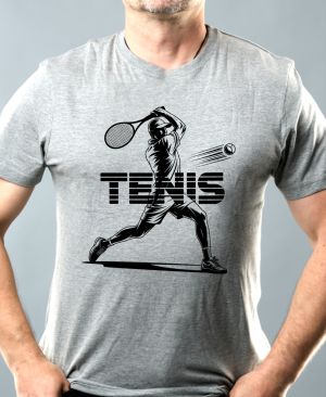 Shadow tenis, černý potisk