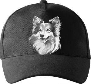 Sheltie, bílý tisk