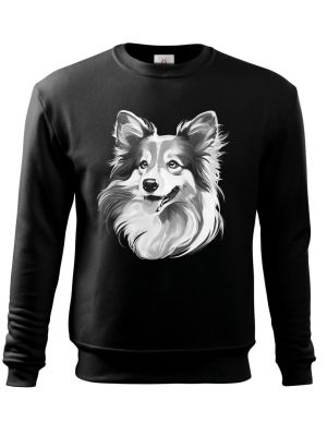 Sheltie, bílý tisk