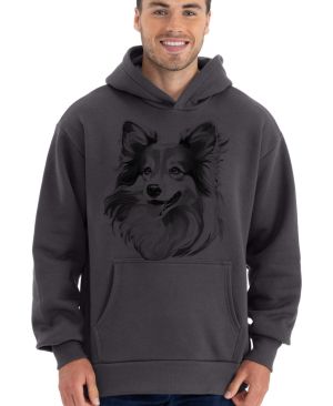 Sheltie, černý tisk
