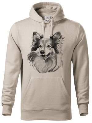 Sheltie, černý tisk
