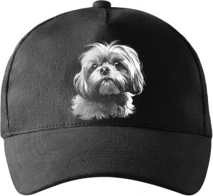 Shih-tzu, bílý tisk