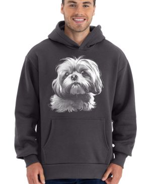 Shih-tzu, bílý tisk