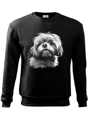 Shih-tzu, bílý tisk