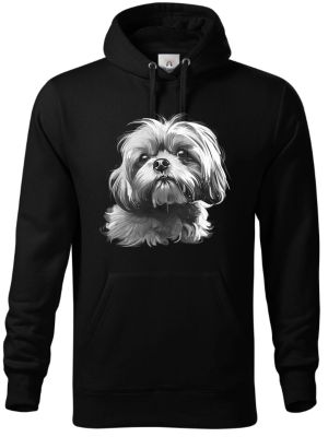 Shih-tzu, bílý tisk