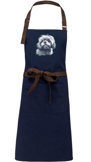 Shih-tzu, bílý tisk