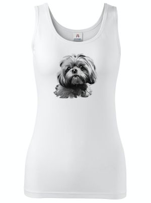 Shih-tzu, černý tisk