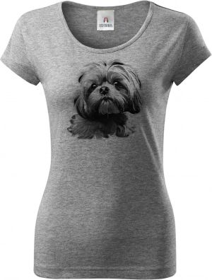 Shih-tzu, černý tisk