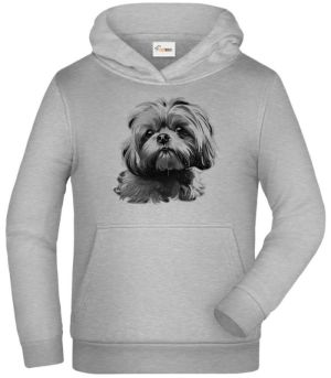Shih-tzu, černý tisk