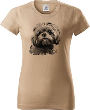 Shih-tzu, černý tisk