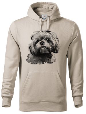 Shih-tzu, černý tisk