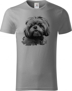 Shih-tzu, černý tisk