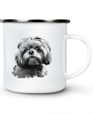 Shih-tzu, černý tisk