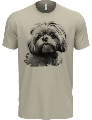 Shih-tzu, černý tisk