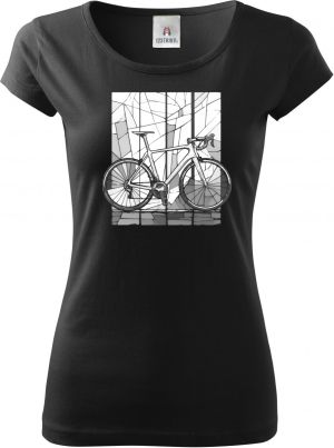 Silniční kolo mozaika, bílý potisk