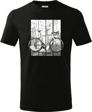 Silniční kolo mozaika, bílý potisk