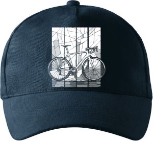 Silniční kolo mozaika, bílý potisk