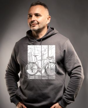 Silniční kolo mozaika, bílý potisk