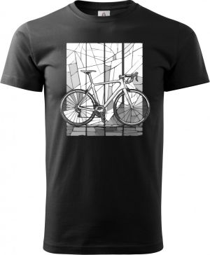 Silniční kolo mozaika, bílý potisk