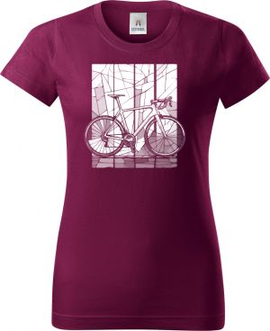 Silniční kolo mozaika, bílý potisk