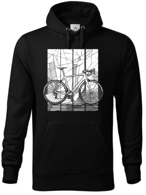 Silniční kolo mozaika, bílý potisk