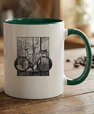 Silniční kolo mozaika, černý potisk