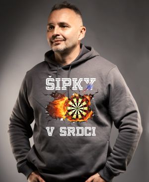 Šipky v srdci. Bílý text