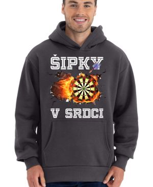 Šipky v srdci. Bílý text