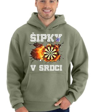 Šipky v srdci. Bílý text