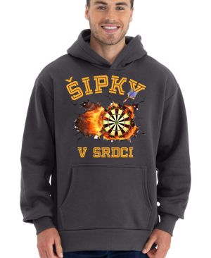 Šipky v srdci. Žlutý text