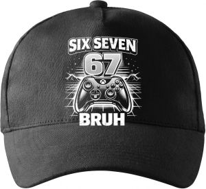 Six seven bruh gaming, V1, bílý tisk