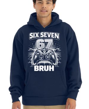 Six seven bruh gaming, V1, bílý tisk