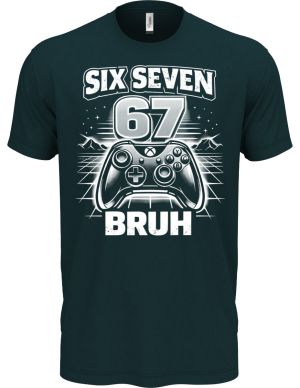 Six seven bruh gaming, V1, bílý tisk