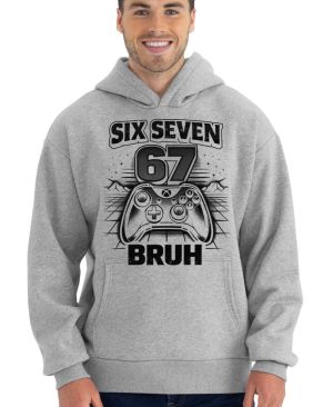 Six seven bruh gaming, V1, černý tisk