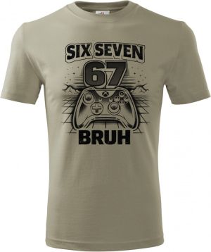 Six seven bruh gaming, V1, černý tisk