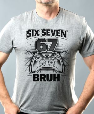 Six seven bruh gaming, V1, černý tisk