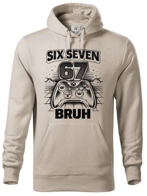 Six seven bruh gaming, V1, černý tisk