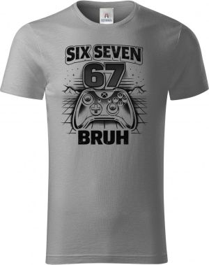 Six seven bruh gaming, V1, černý tisk